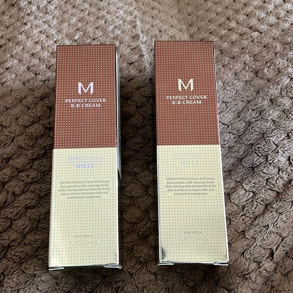 MISSHA PERFECT COVER BB CREAM - 2 BRAND NEW